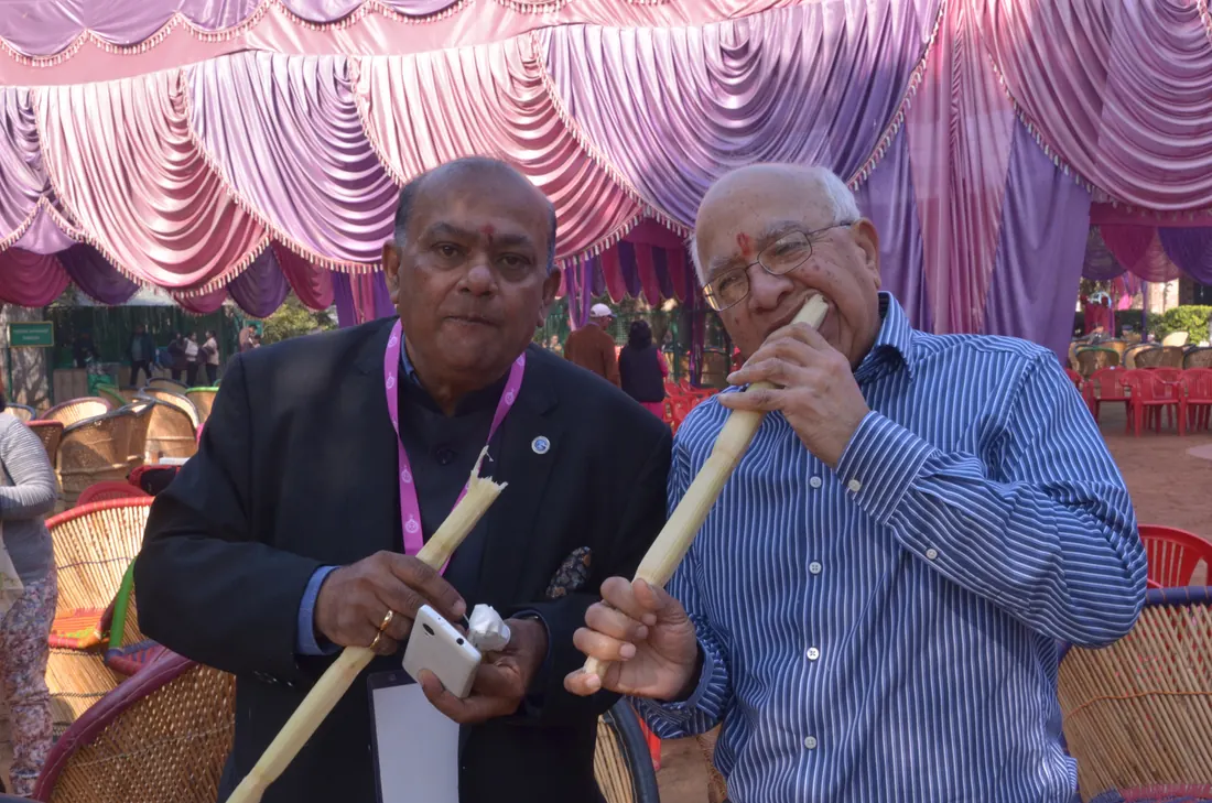 Village musicians playing traditional instruments